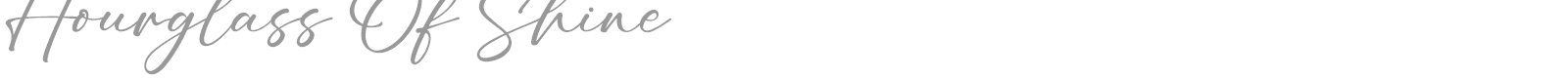 Hourglass Of Shine font preview